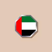 Illustration der Flaggenvorlage der arabischen Emirate vektor