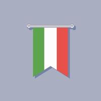 illustration av Italien flagga mall vektor