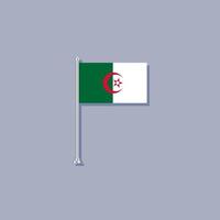 Illustration der Algerien-Flaggenvorlage vektor