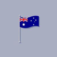 illustration av Australien flagga mall vektor