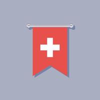 illustration av schweiz flagga mall vektor