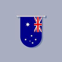Illustration der australischen Flaggenvorlage vektor