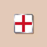 illustration av England flagga mall vektor