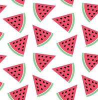 vektor sömlös mönster av vattenmelon skiva