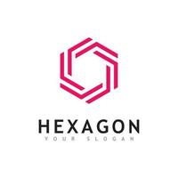 kreatives Hexagon-Logo-Vektordesign vektor