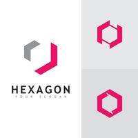kreatives Hexagon-Logo-Vektordesign vektor