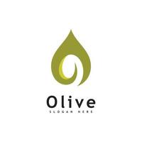 oliv olja logotyp design vektor mall