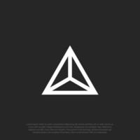förena trippel- triangel som ett triangel symbol företag logotyp vektor