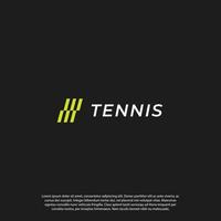 abstrakte Sport-Tennis-Logo-Vektorvorlage vektor