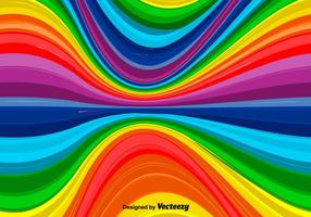 Vector wellenförmiger Regenbogen-Hintergrund