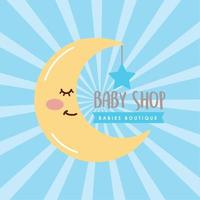 Baby-Shop-Etikett vektor