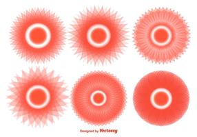 Abstract Vector Orange Radial Sonnen