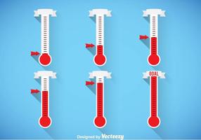 Thermometer-Vektorsets vektor