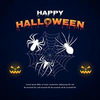 halloween hälsning kort, affisch, eller fest inbjudan vektor
