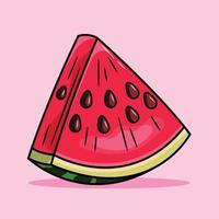 Illustration einer Wassermelone vektor