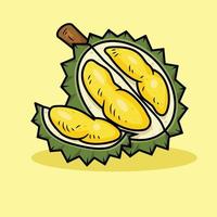 Illustration einer Durian-Frucht vektor