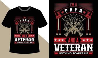 veteranen-tag-t-shirt-design vektor