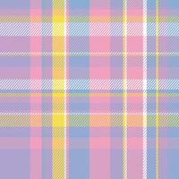 schottisches tartan nahtloses muster in rosa und violetten pastellfarben, ideale verzierung für tischdecke vektor