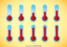 Ziel-Thermometer Vektor
