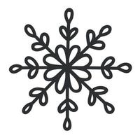 enkel snöflinga för skapande ny år och jul dekorationer vektor