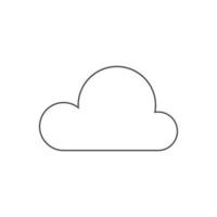 Cloud-Symbol-Vektor-Illustration. Cloud-Symbol für SEO, Website und mobile Apps vektor