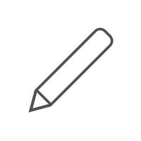 Stift, Bleistiftsymbole. Symbolsatz für Zeichenwerkzeuge vektor