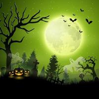 Cartoon-Halloween-Hintergrund vektor