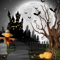 Cartoon-Halloween-Hintergrund vektor