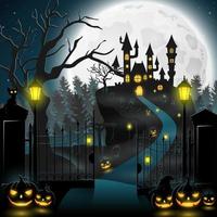 Cartoon-Halloween-Hintergrund vektor