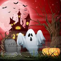 Cartoon-Halloween-Hintergrund vektor