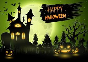 Cartoon-Halloween-Hintergrund vektor