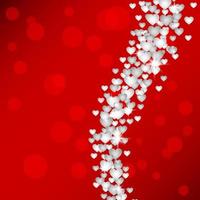 valentinstaghintergrund mit roten herzen vektor