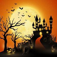 Cartoon-Halloween-Hintergrund vektor