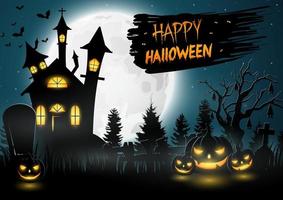 Cartoon-Halloween-Hintergrund vektor