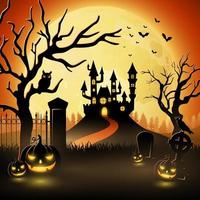 Cartoon-Halloween-Hintergrund vektor