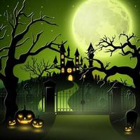 Cartoon-Halloween-Hintergrund vektor