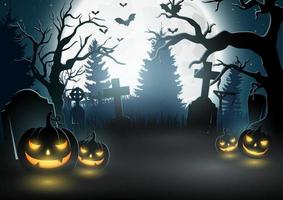 tecknad serie halloween bakgrund vektor