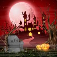 Cartoon-Halloween-Hintergrund vektor