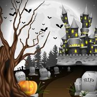 Cartoon-Halloween-Hintergrund vektor