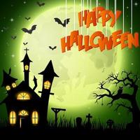 Cartoon-Halloween-Hintergrund vektor