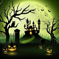 Cartoon-Halloween-Hintergrund vektor