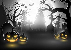 Cartoon-Halloween-Hintergrund vektor