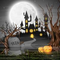 Cartoon-Halloween-Hintergrund vektor