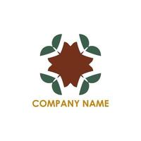 företag logotyp med abstrakt form vektor