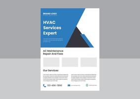 Air Condition Repair Service Flyer Poster Designvorlage. ac reparatur- und wartungsservice flyer poster design. vektor