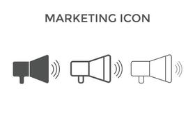 marknadsföring ikon vektor illustrationer. Begagnade för seo eller webbplatser