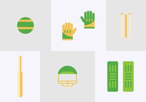 Gratis Cricket Elements Vectors