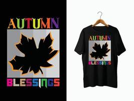 Herbst-T-Shirt-Design vektor