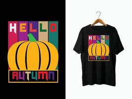 Herbst-T-Shirt-Design vektor