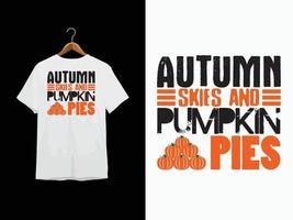 Herbst-T-Shirt-Design vektor